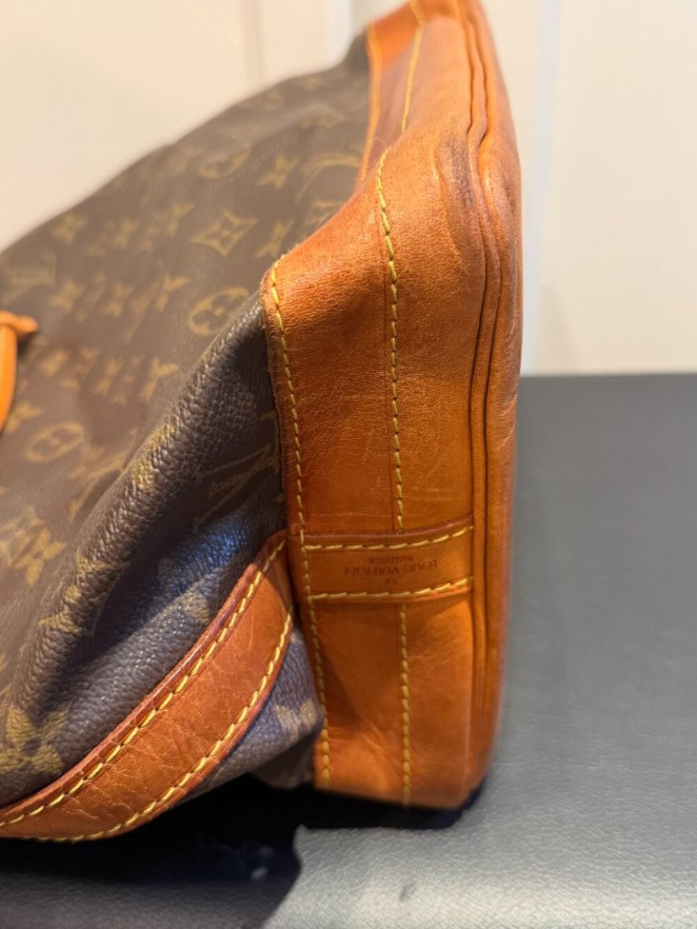 LOUIS VUITTON Noe GM Monogram Canvas Brown Drawstring Bucket Shoulder Bag - Picture 4 of 15